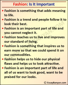 fashion is a waste of money essay