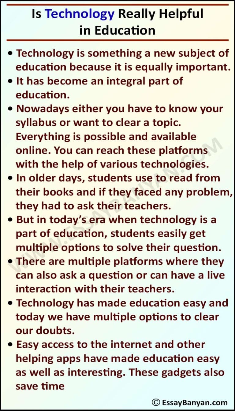 essay about learning technology