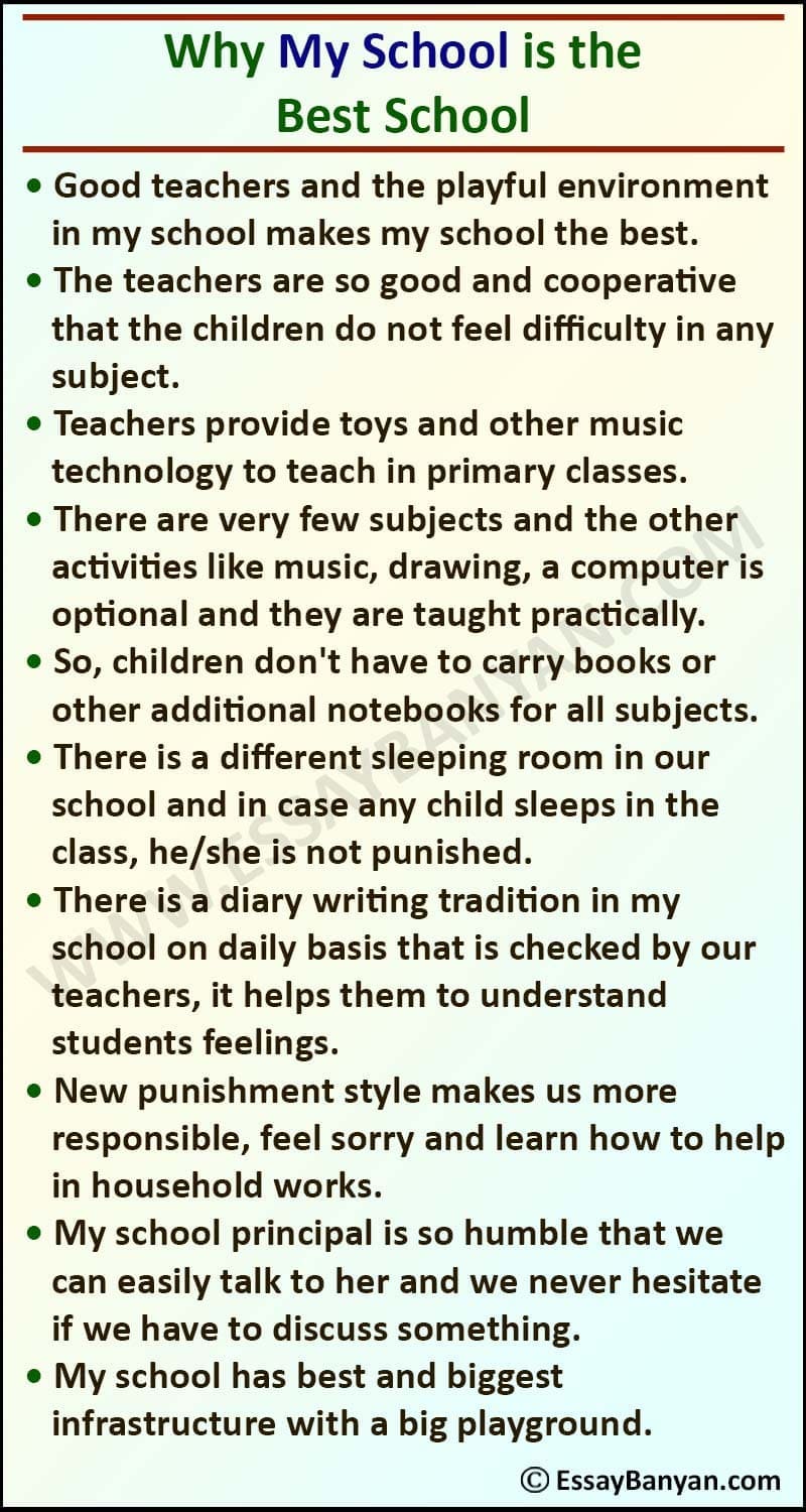 essay on principal of school