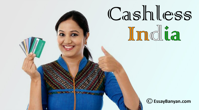 cashless economy digital india essay
