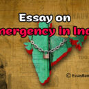Essay on Emergency in India